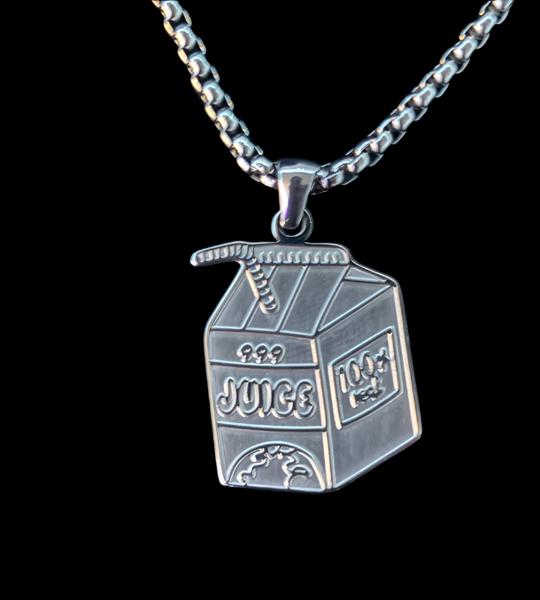 Juice Box Pendant + Chain