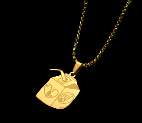 Juice Box Pendant + Chain 2.0